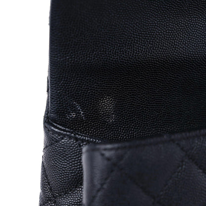 Chanel Caviar Lizard Quilted Large Coco Handle Flap Black 16 of 16