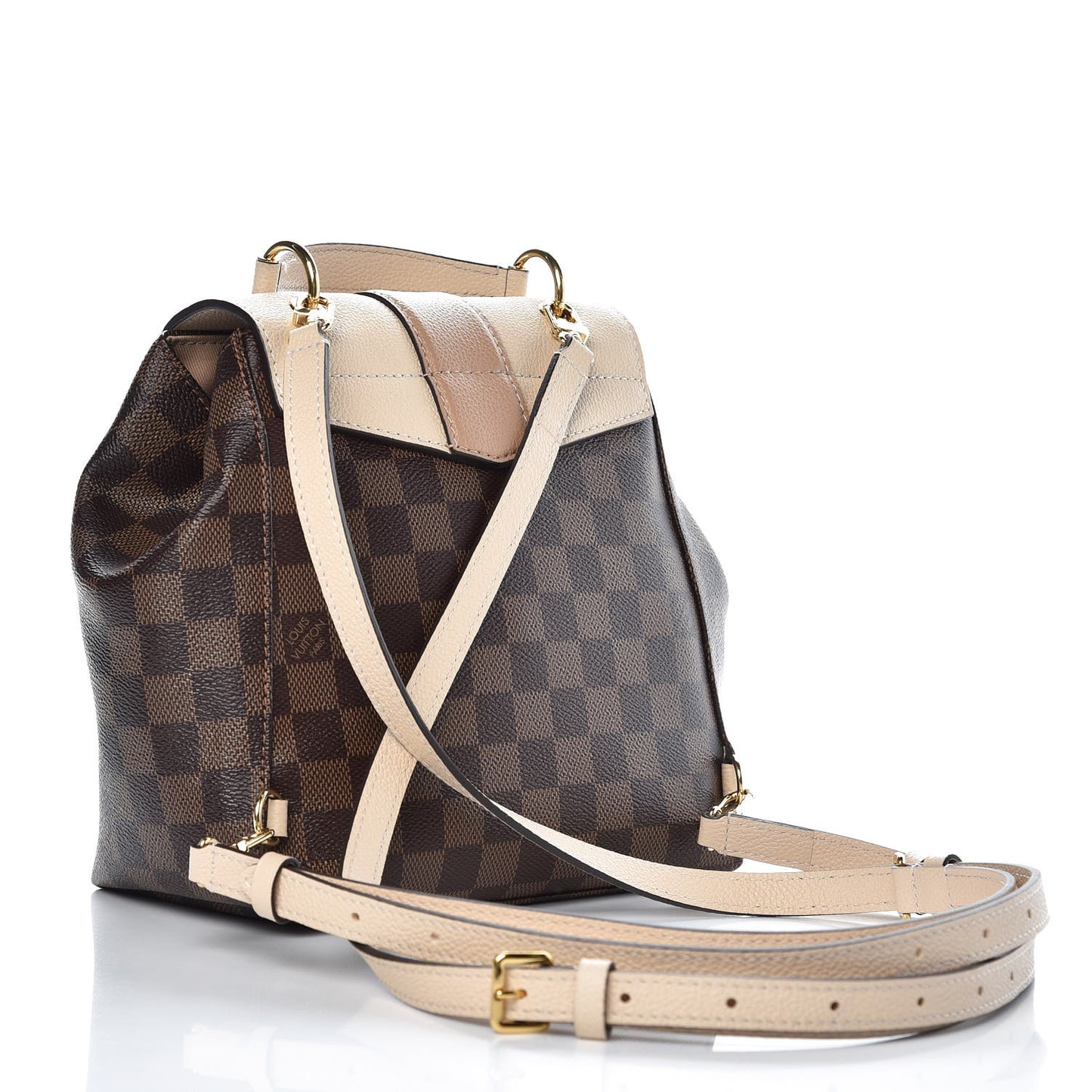 Damier Ebene Clapton Backpack Creme