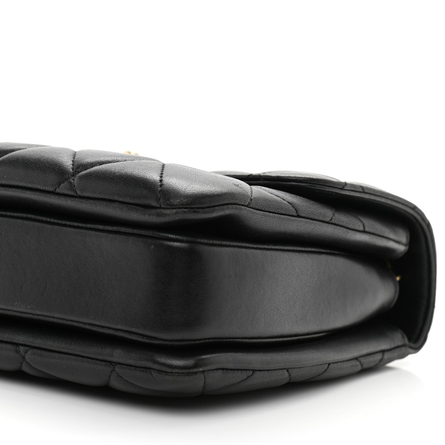 Lambskin Quilted Small Trendy CC Dual Handle Flap Bag Black