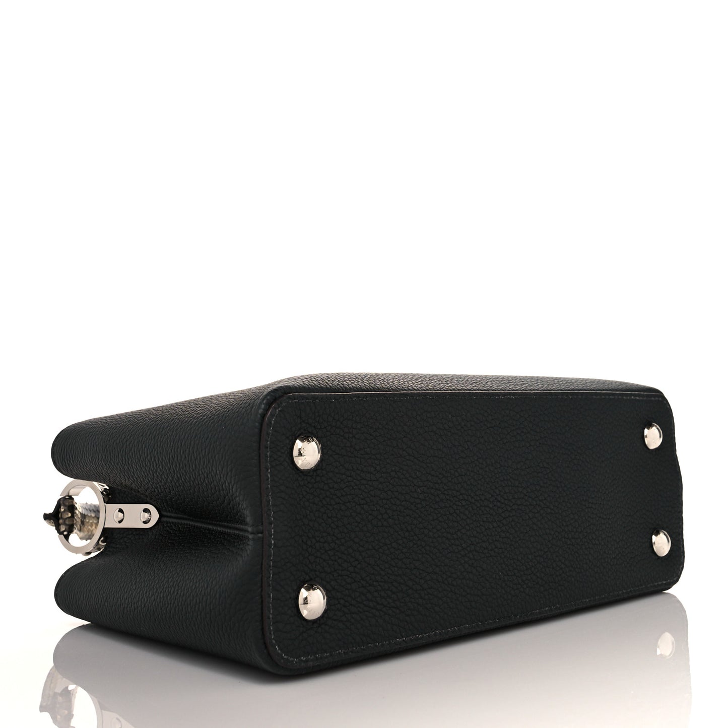 Taurillon Python Capucines PM Black