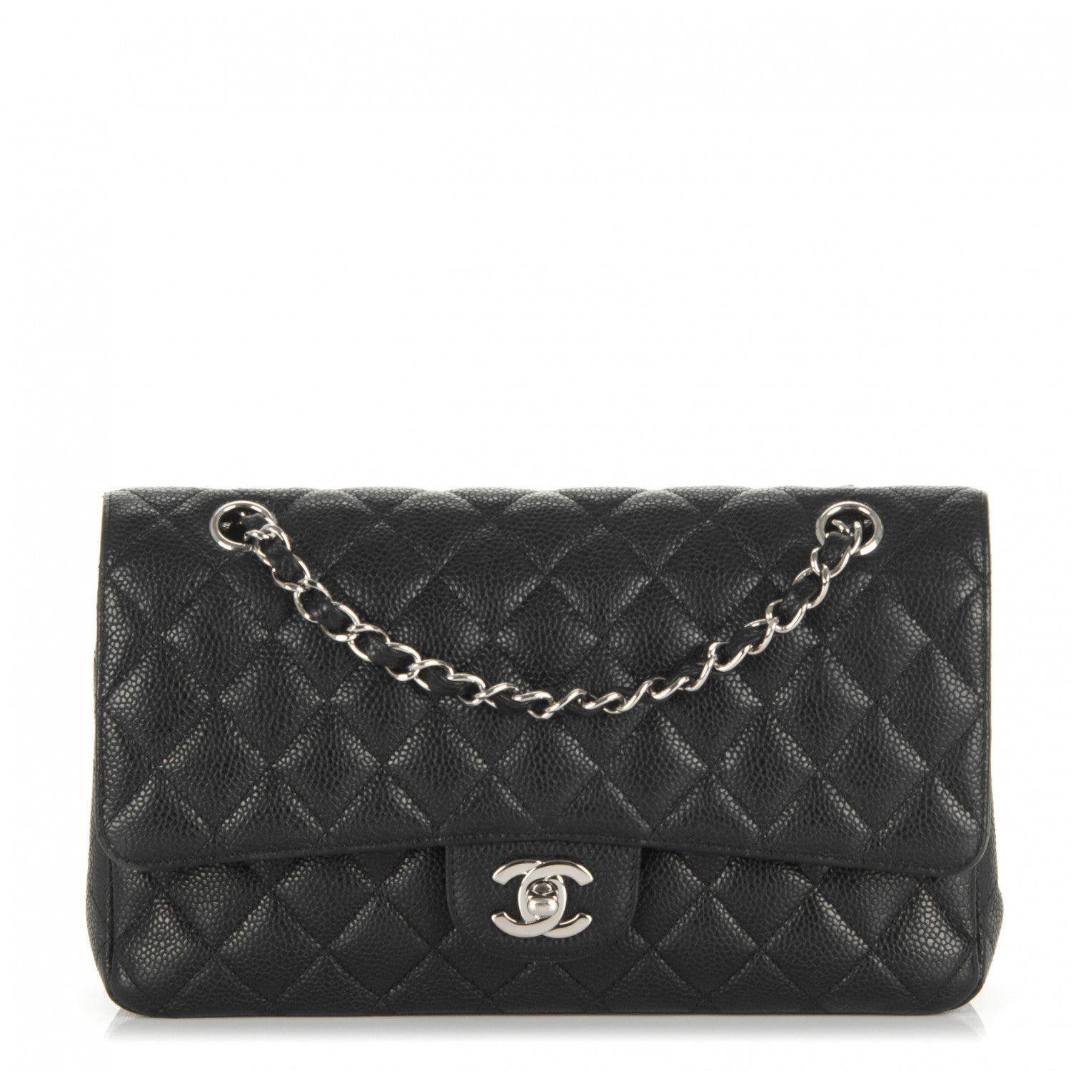 Chanel Caviar Quilted Medium Double Flap Black 1 of 7