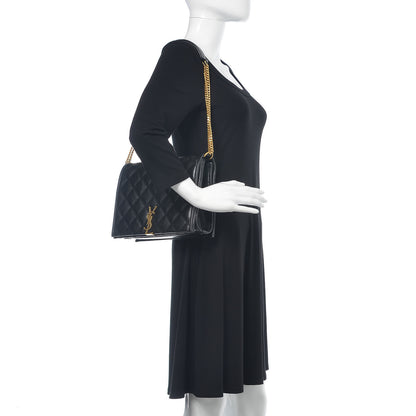 Saint Laurent Lambskin Quilted Small Becky Chain Bag Black 2 of 9