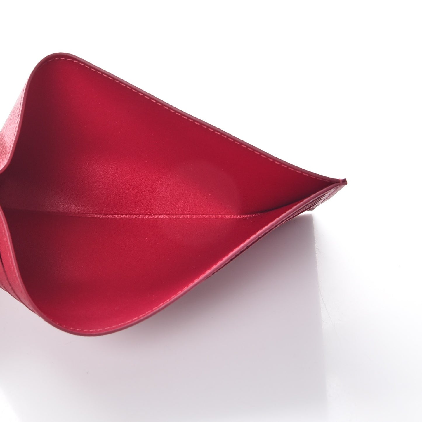 Calfskin Felicie Card Holder Insert Fuchsia