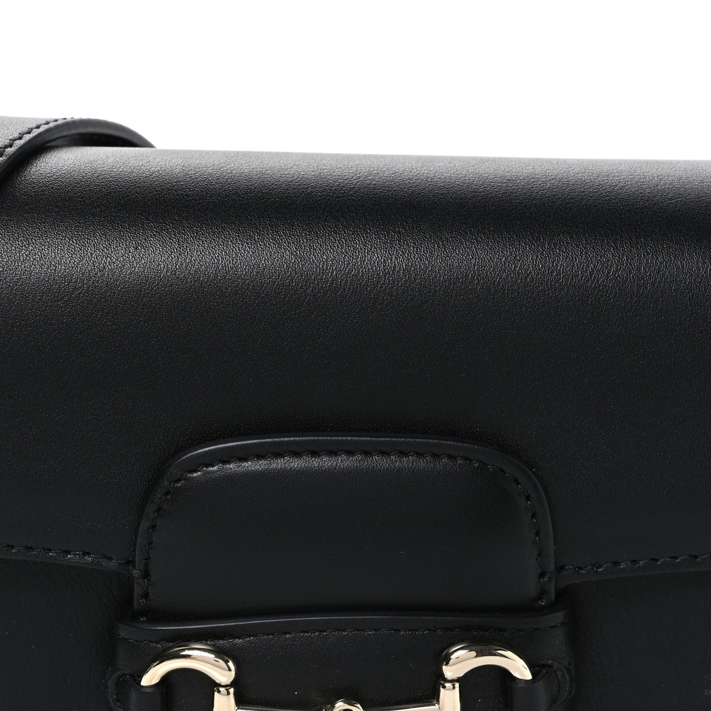Arabella Calfskin Horsebit 1955 Small Shoulder Bag  Black