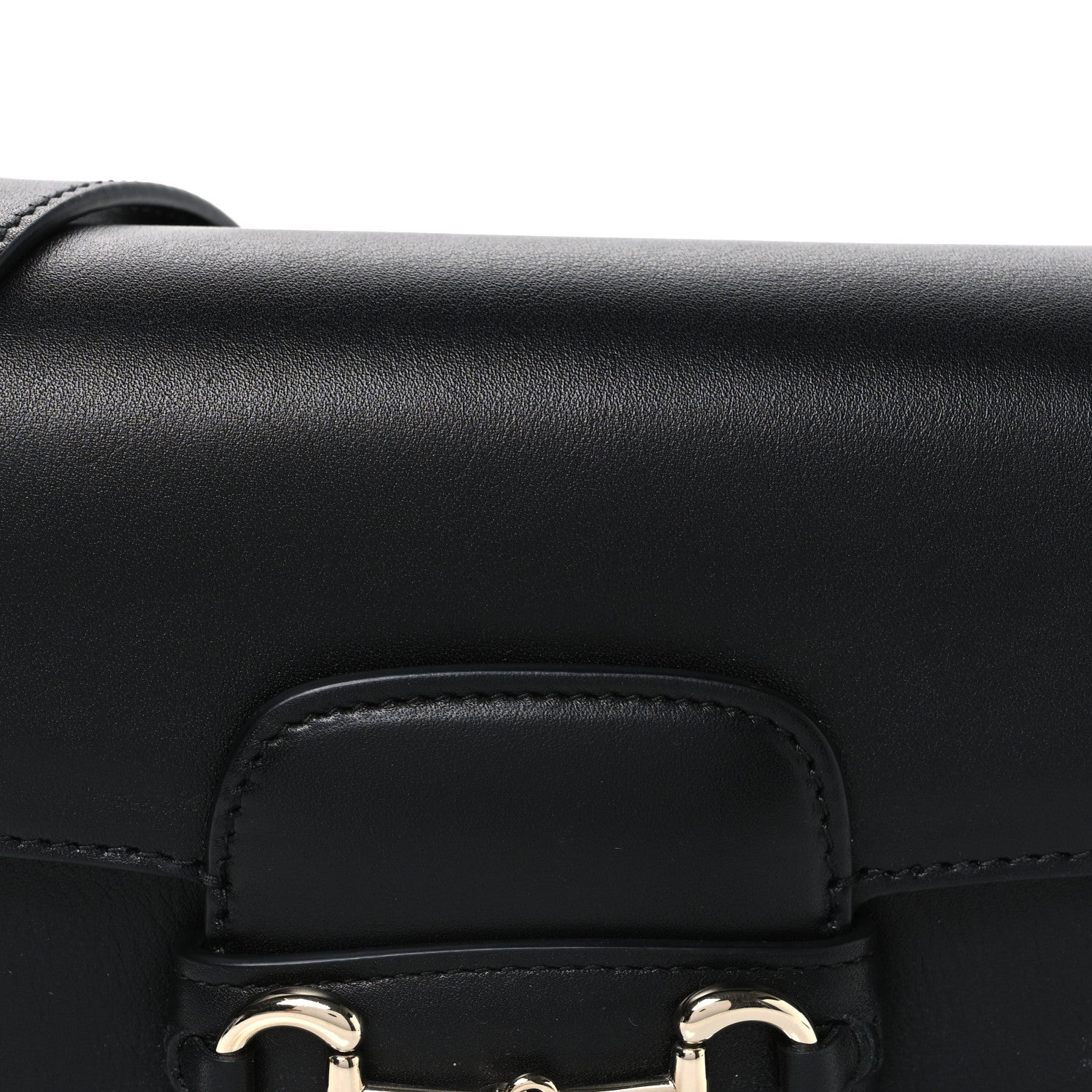 Gucci Arabella Calfskin Horsebit 1955 Small Shoulder Bag  Black 8 of 11