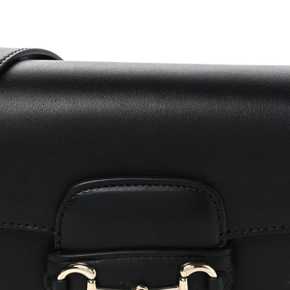 Gucci Arabella Calfskin Horsebit 1955 Small Shoulder Bag  Black 8 of 11