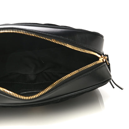 Saint Laurent Suede Calfskin Monogram Lou Camera Bag Black 5 of 12