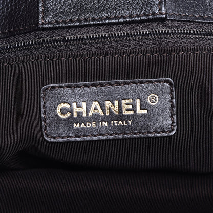 Chanel Calfskin Cerf Executive Shopper Tote Dark Brown 7 of 8