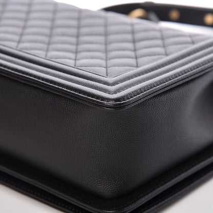 Chanel Caviar Quilted New Medium Boy Flap Black 10 of 12