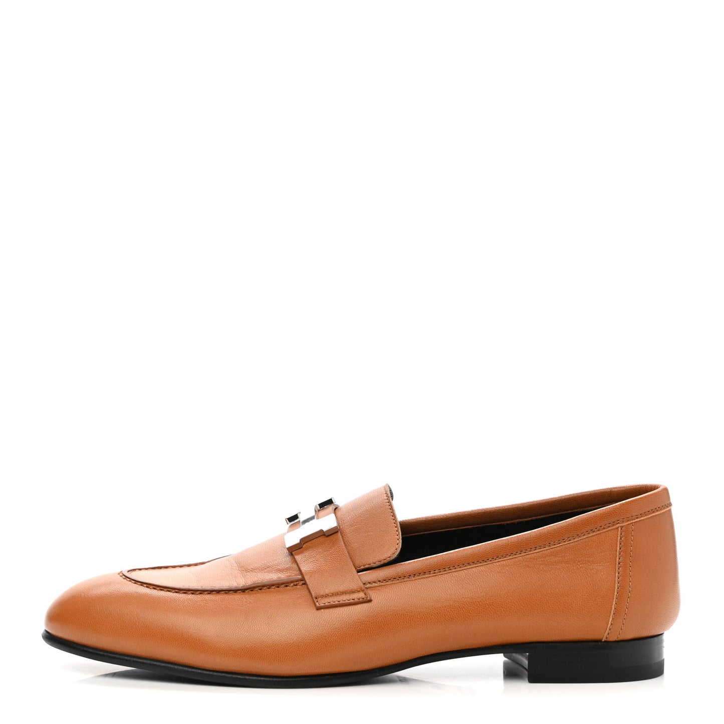 Goatskin Womens Paris Loafers 40 Gold