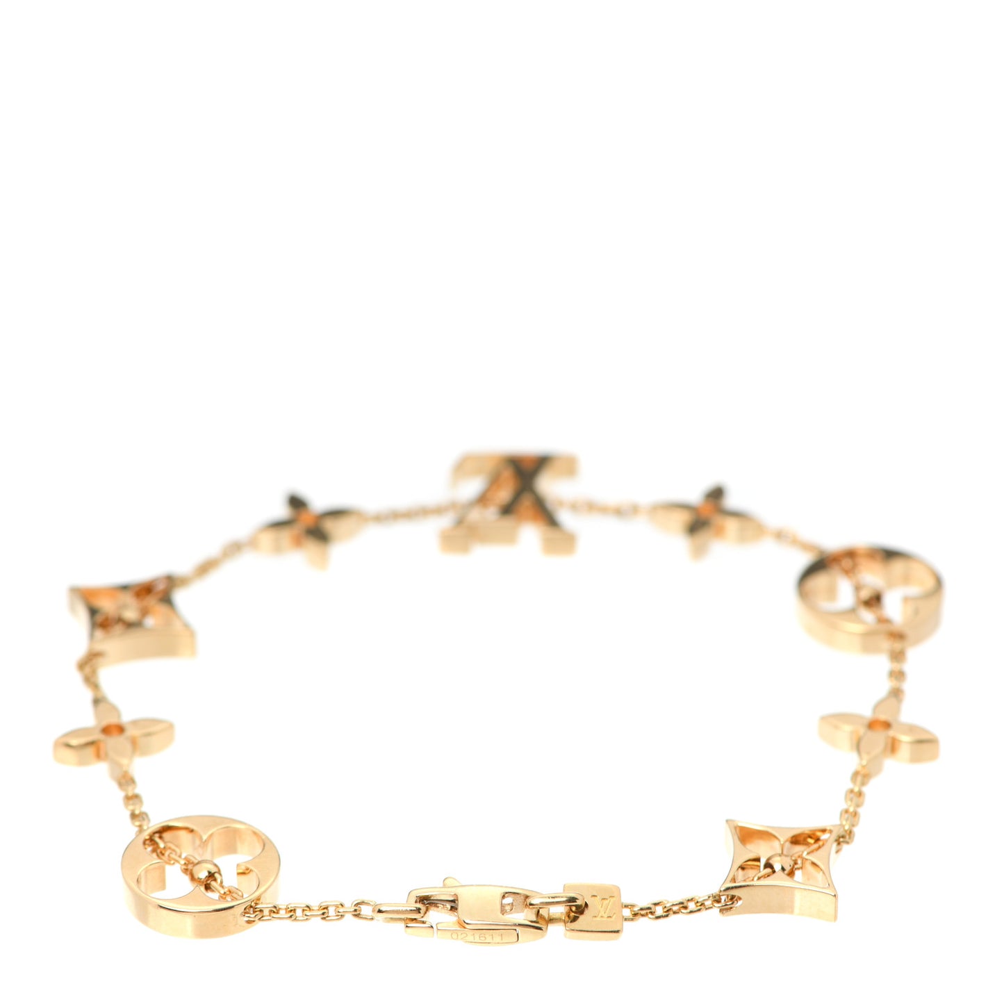 18K Yellow Gold Monogram Bracelet