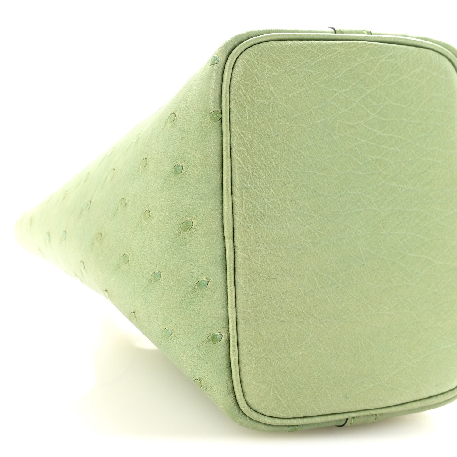 Hermes Ostrich Micro Picotin Lock Vert Criquet 9 of 10