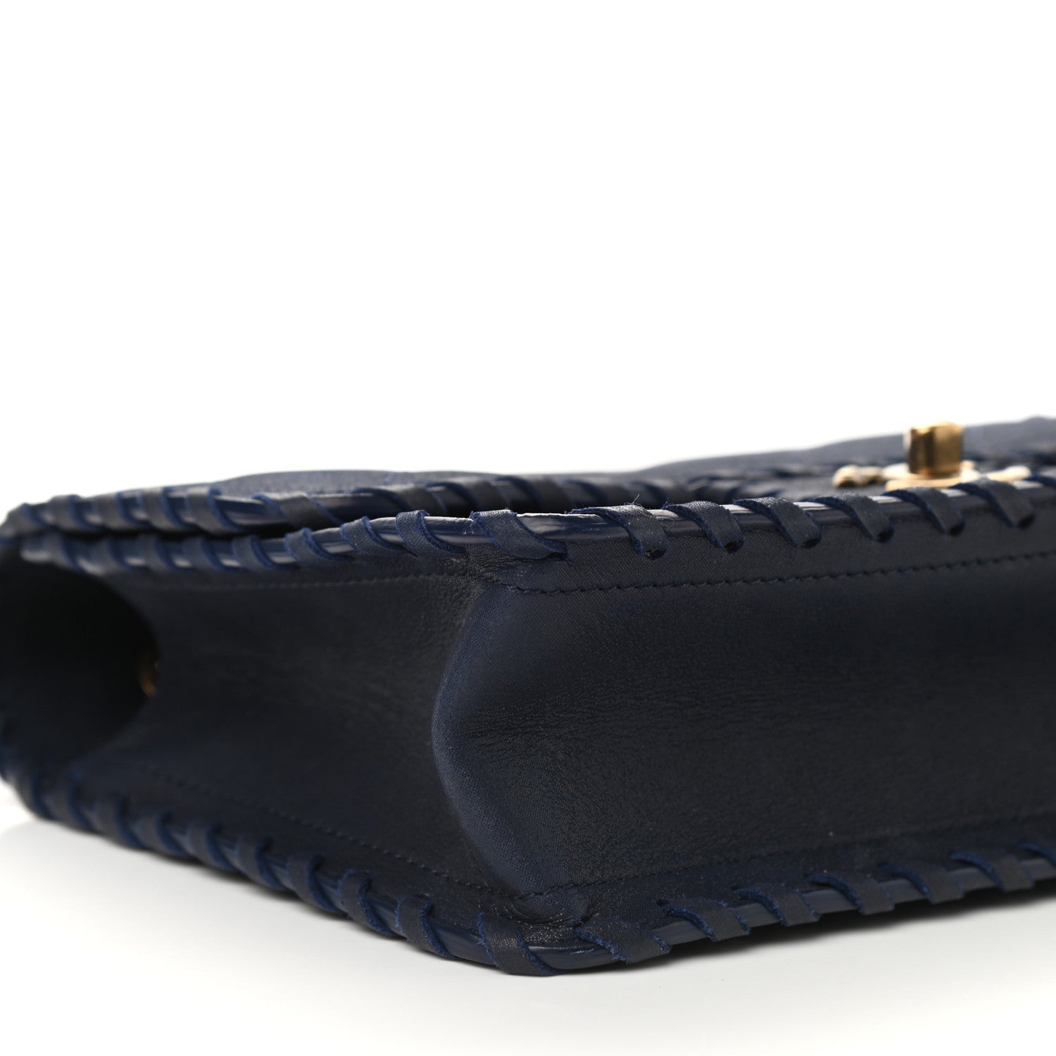 Chanel Iridescent Calfskin Small Happy Stitch Flap Navy 7 of 8