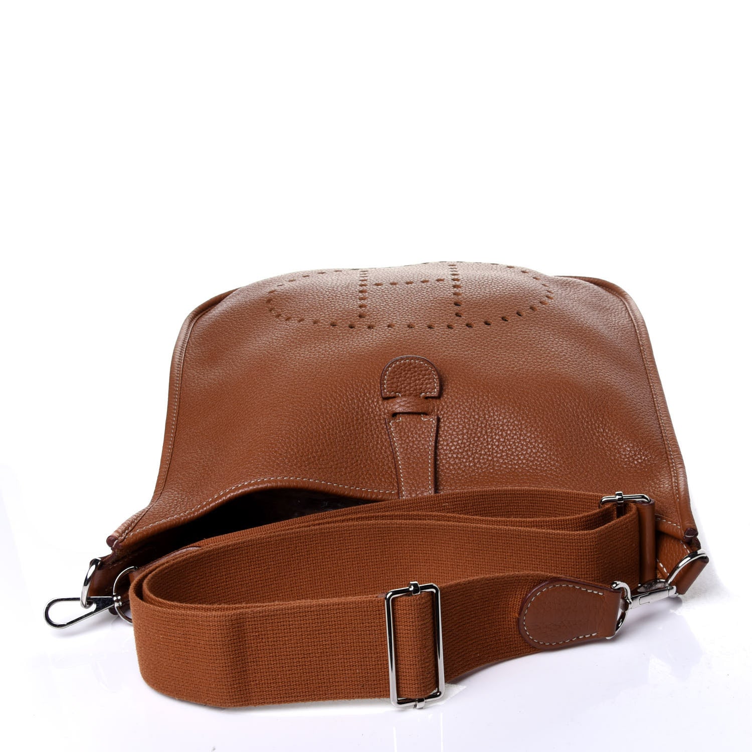 Hermes Taurillon Clemence Evelyne III GM Gold 10 of 10