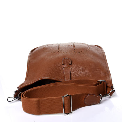 Hermes Taurillon Clemence Evelyne III GM Gold 10 of 10