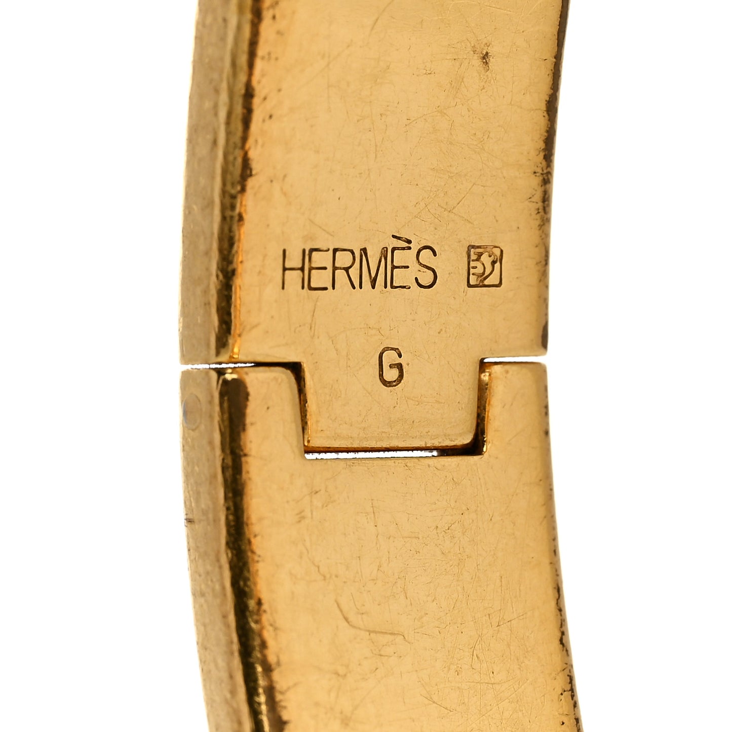 Enamel Narrow Clic Clac H Bracelet GM Orange