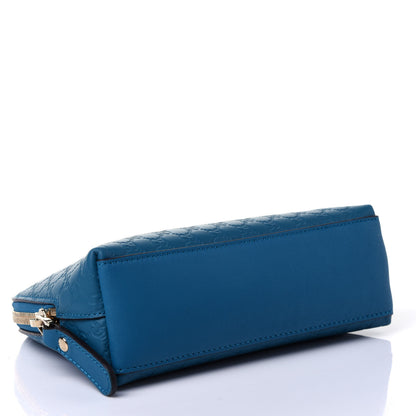 Gucci Microguccissima GG Cosmetic Case Deep Cobalt 3 of 4