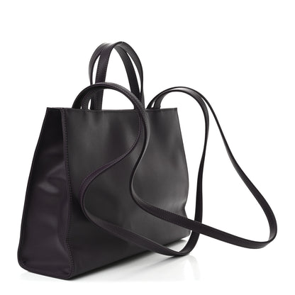 Telfar Vegan Leather Medium Shopping Bag Eggplant 3 of 10