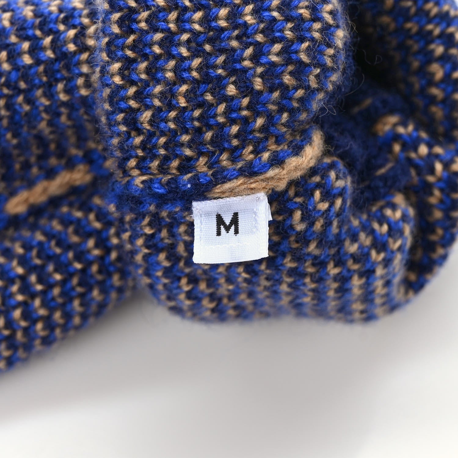 Hermes Cashmere Gloves M Blue 3 of 3