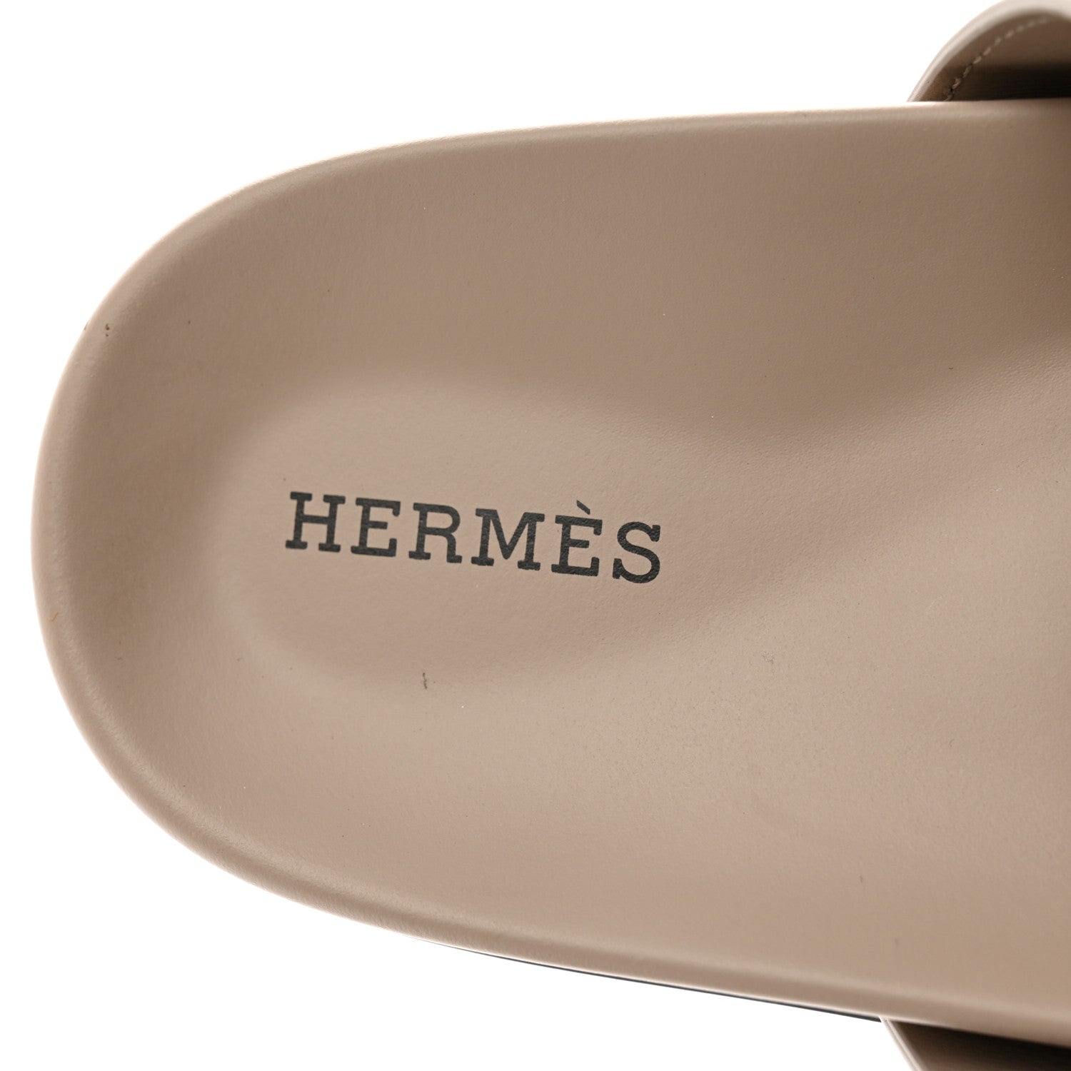 Hermes Calfskin Womens Chypre Sandals 38 Beige Mastic 7 of 10