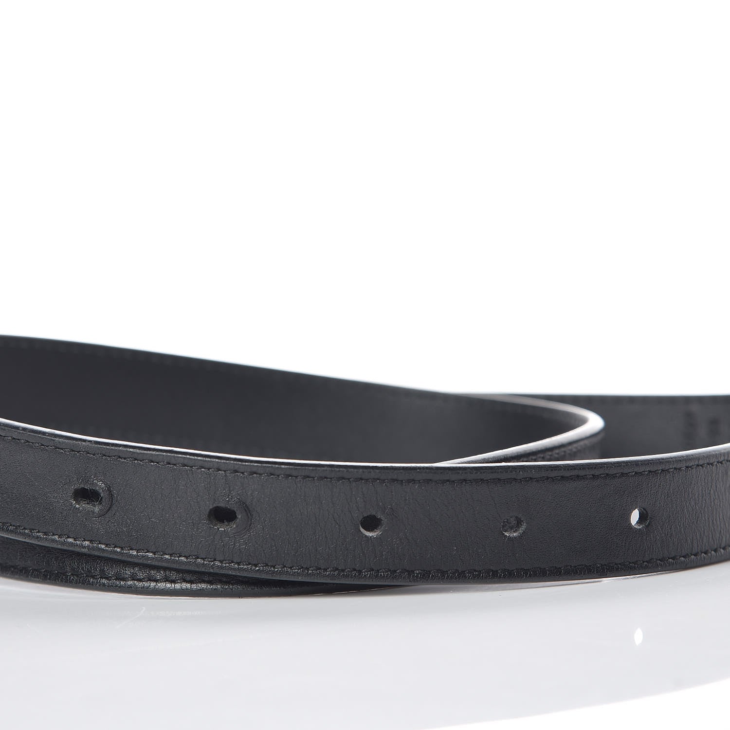 Gucci Calfskin Double G 20mm Belt 85 34 Black 5 of 7