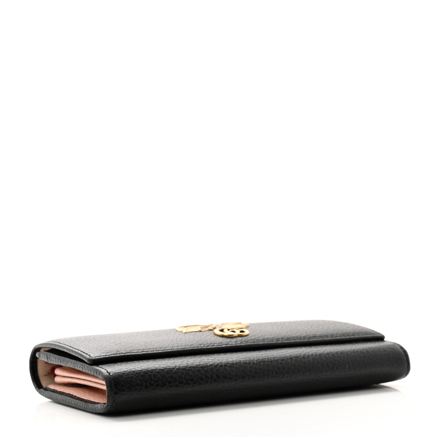 Calfskin Garden Continental Wallet Black