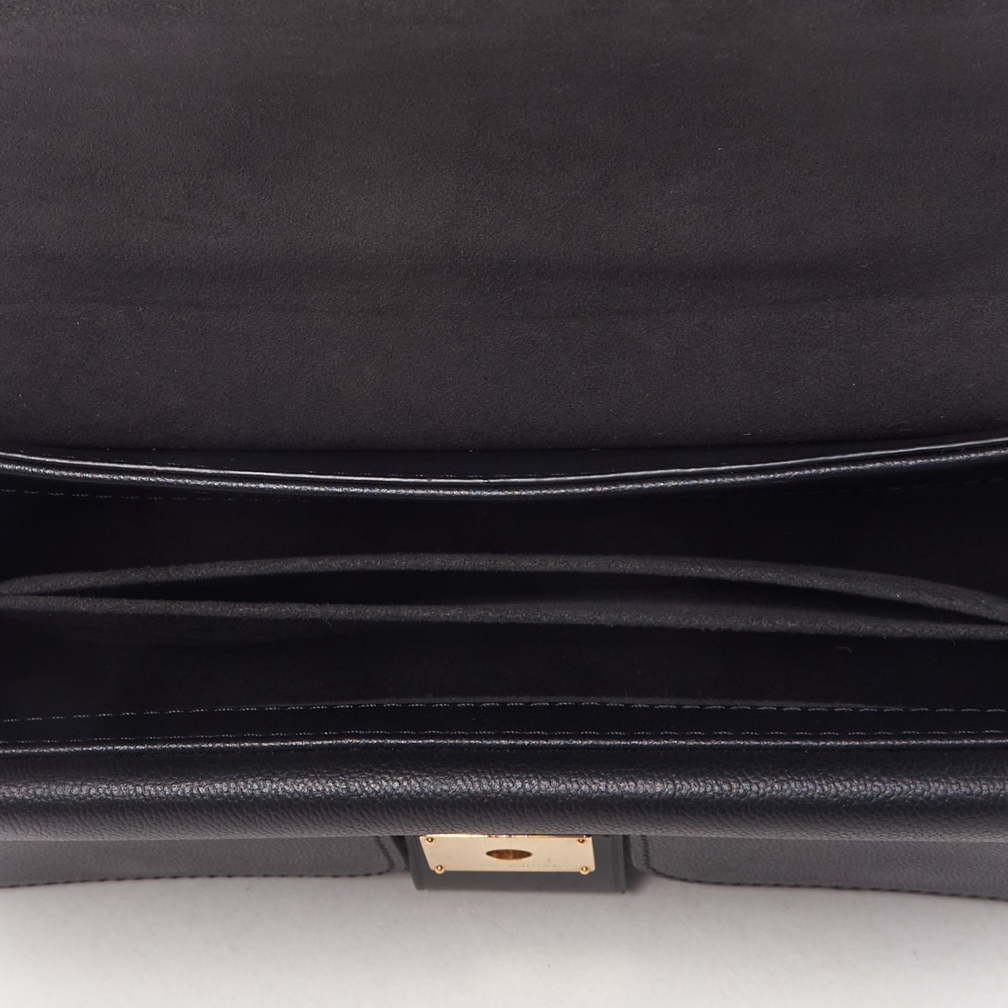 Monogram Cuir Plume Ecume Very Chain Bag Black