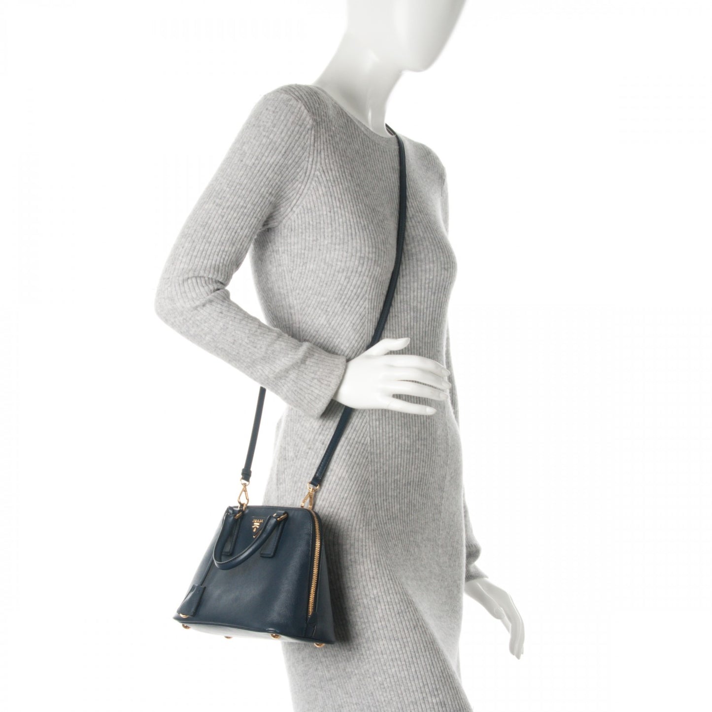 Saffiano Lux Small Promenade Tote Baltico