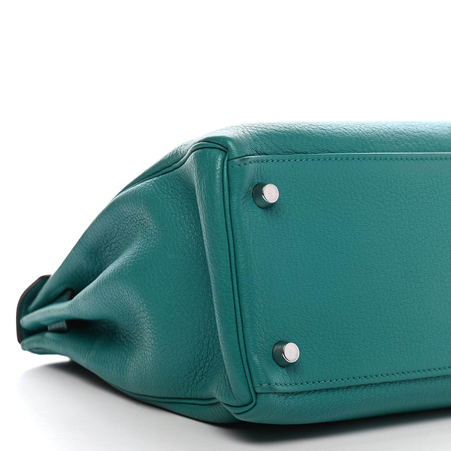 Hermes Chevre Mysore Kelly Retourne 32 Bleu Paon 13 of 18