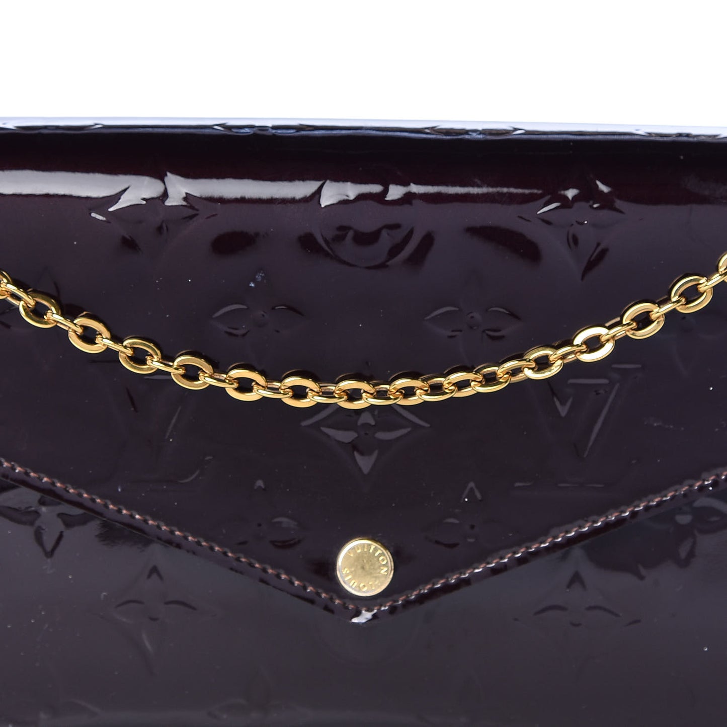 Vernis Pochette Felicie Chain Wallet Amarante