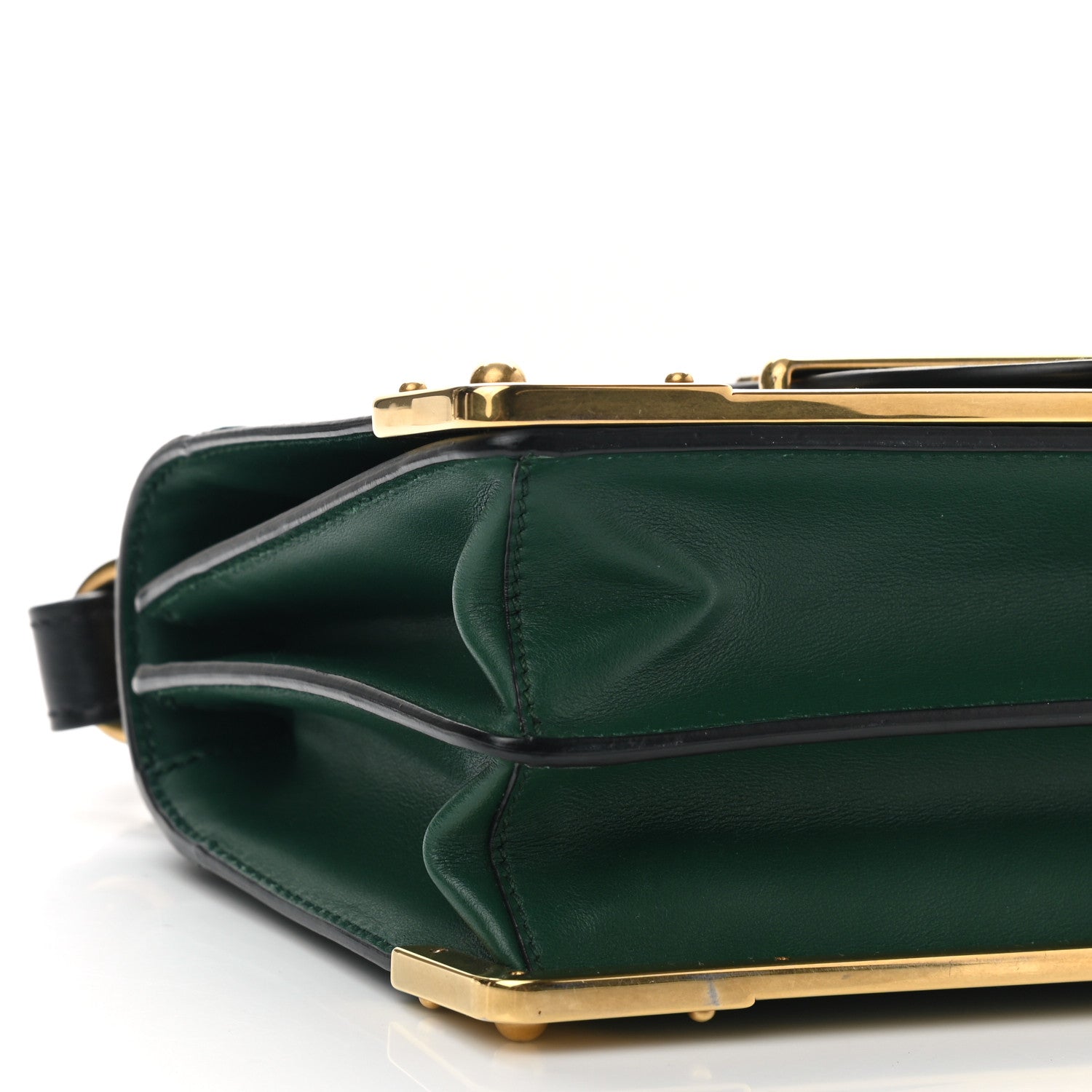 Prada City Calf Saffiano Cahier Bag Biliardo Black 8 of 10