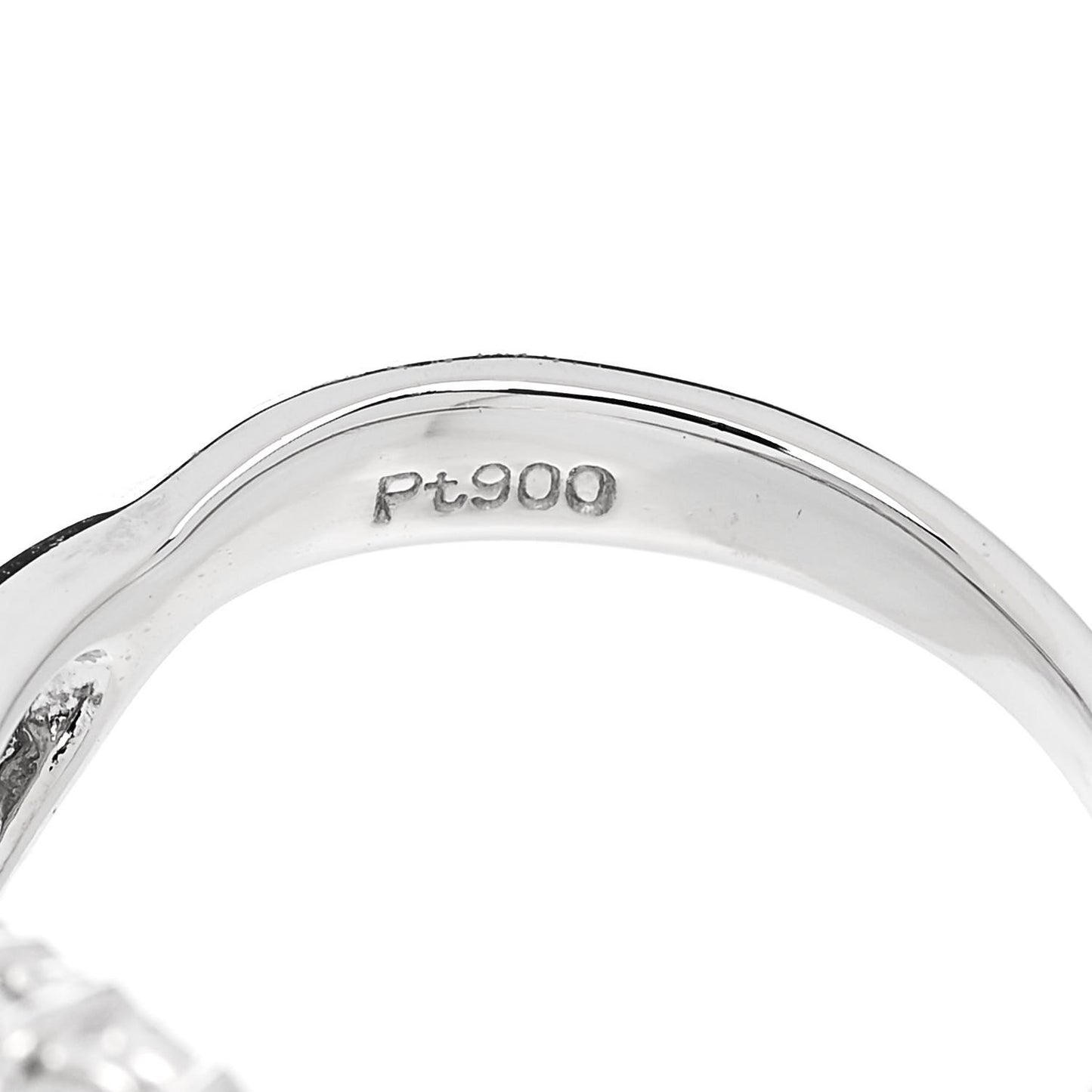 Platinum Diamond .31ctw Crossover Band Ring 52 6