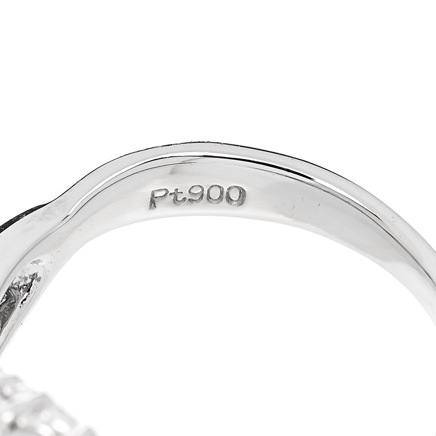 Parker & West by FASHIONPHILE Platinum Diamond .31ctw Crossover Band Ring 52 6 9 of 10