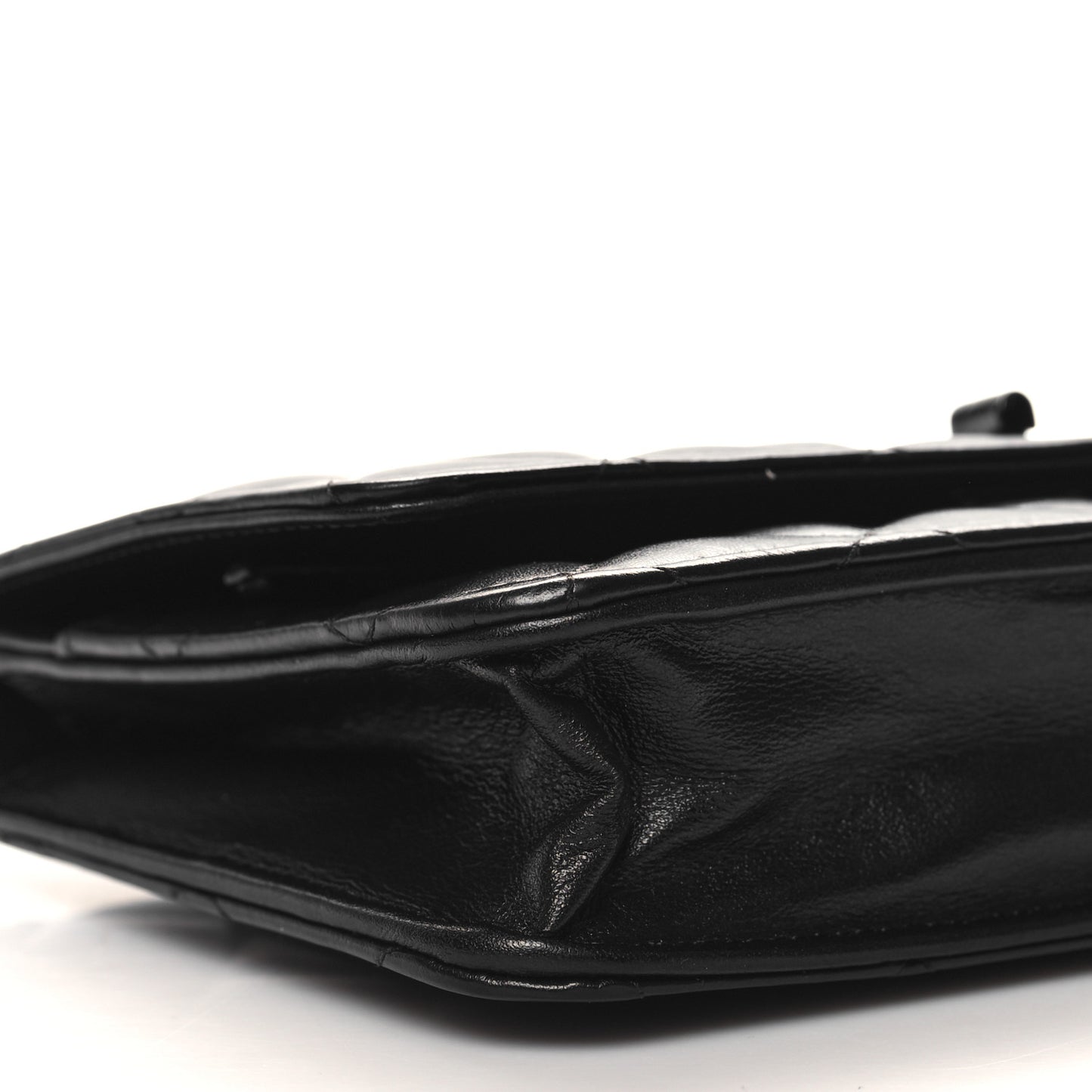 Aged Calfskin Quilted Reissue 2.55 Wallet On Chain WOC So Black