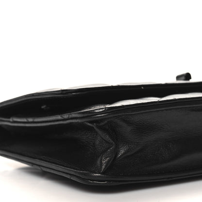 Chanel Aged Calfskin Quilted Reissue 2.55 Wallet On Chain WOC So Black 10 of 11