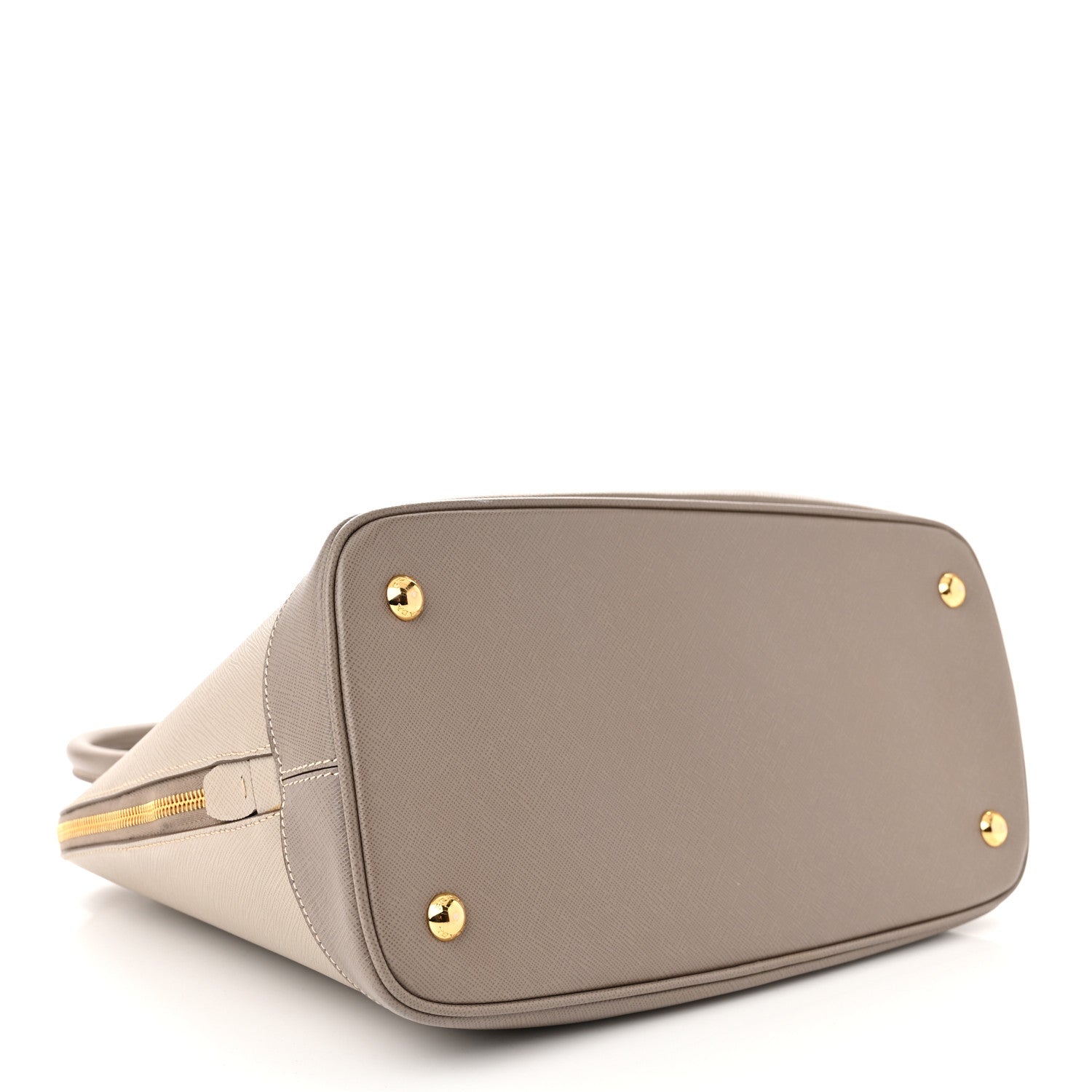 Prada Saffiano Lux Bi-Color Promenade Dome Tote Pomice Argilla 4 of 14