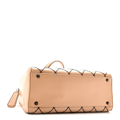 Chanel Calfskin Wild Stitch Top Handle Bag Beige 4 of 10