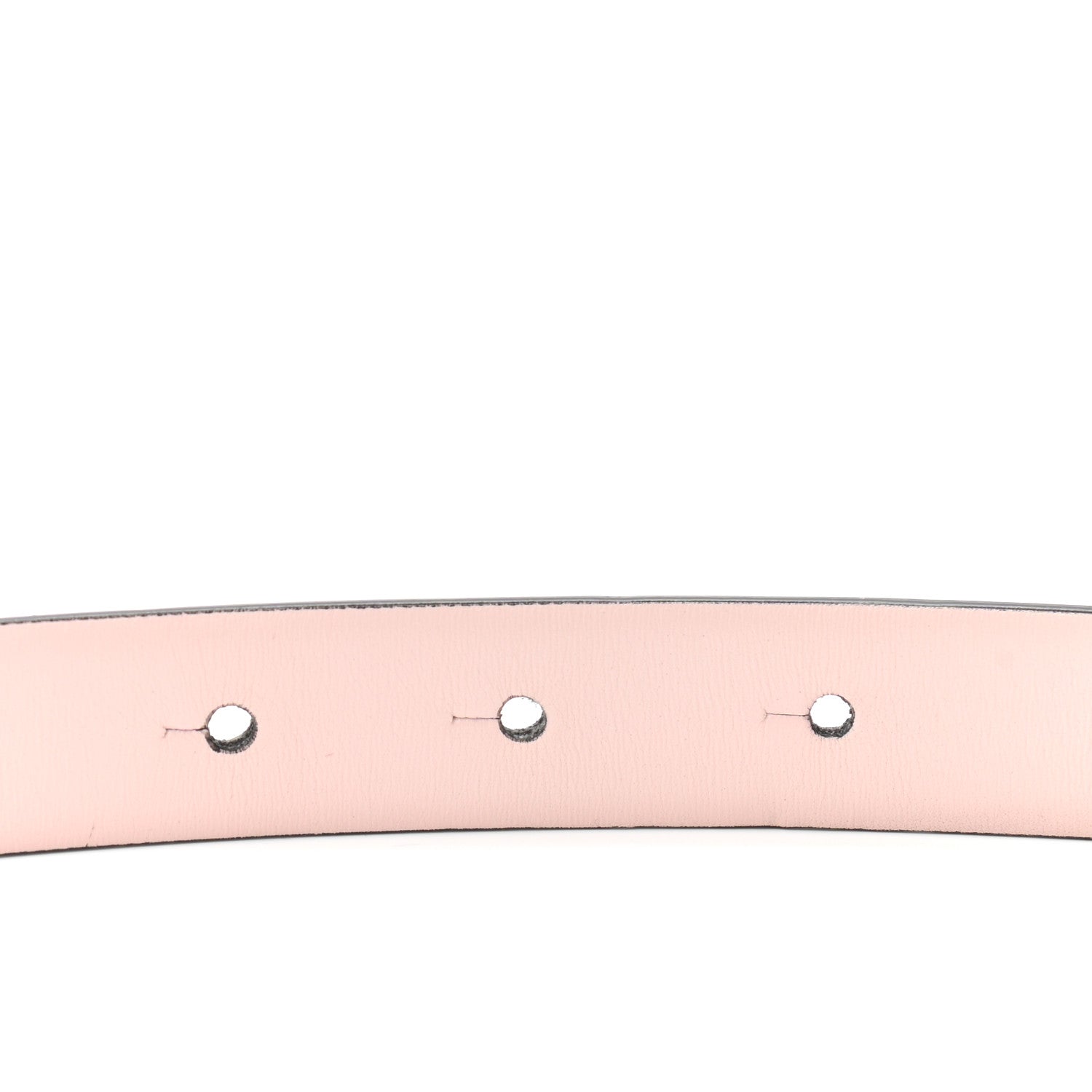 Valentino Garavani Glossy Calfskin VLogo Reversible Belt 80 32 Poudre Pink 3 of 6