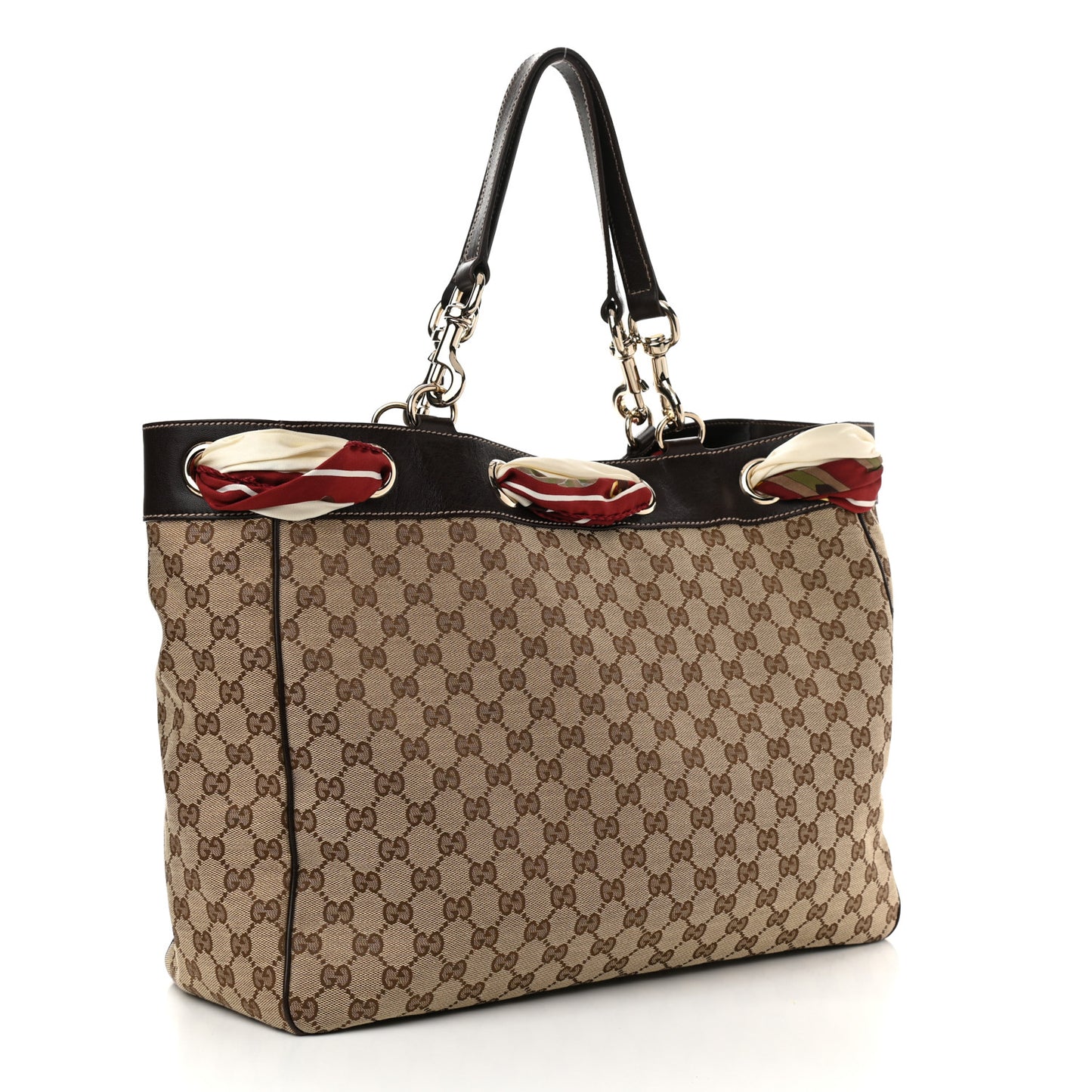 Monogram Large Positano Tote Brown
