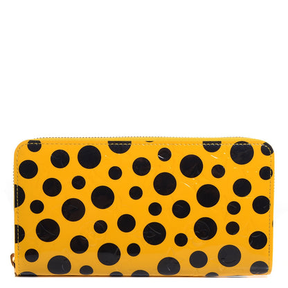 Louis Vuitton Vernis Kusama Infinity Dots Zippy Wallet Yellow 1 of 8