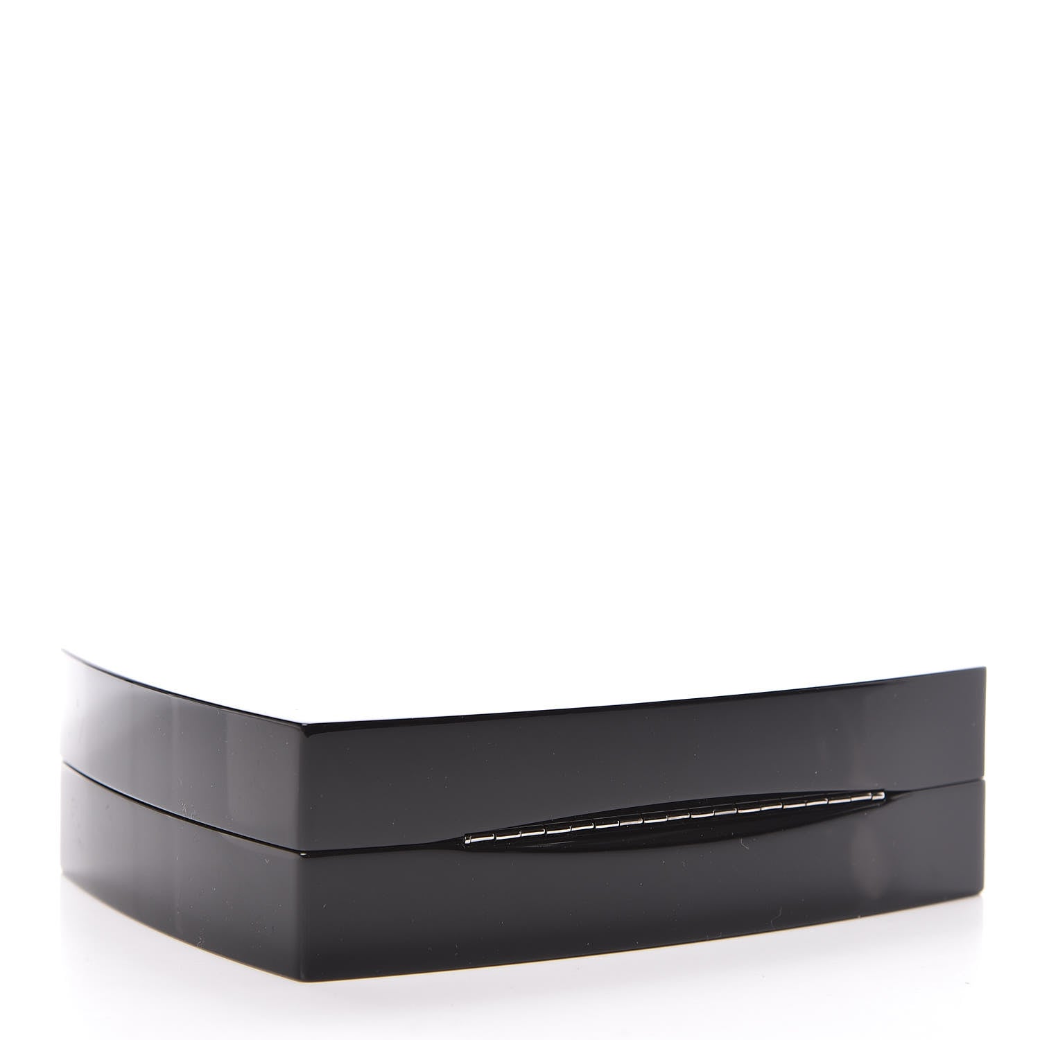 Chanel Plexiglass Compact Box Clutch Black 4 of 10