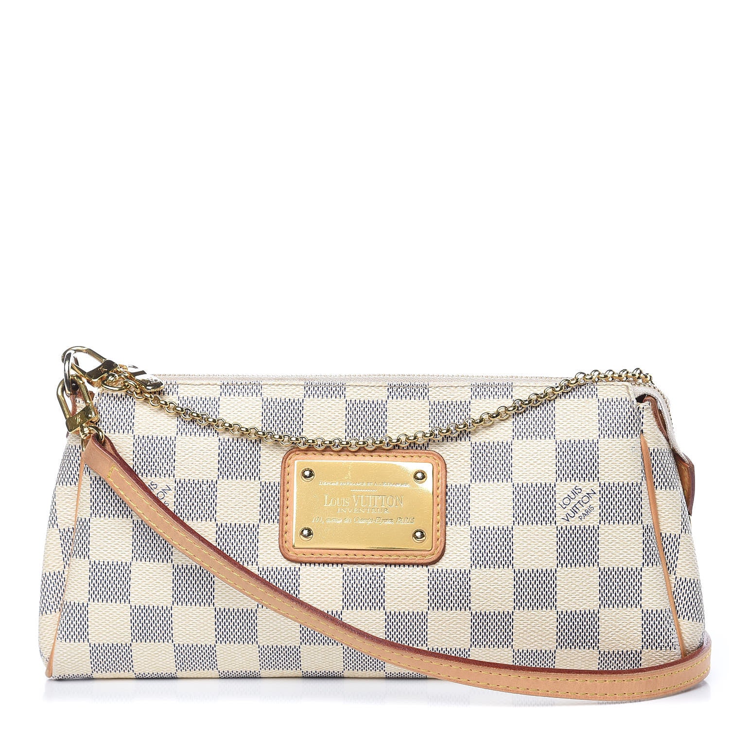 Louis Vuitton Damier Azur Eva Clutch 1 of 14