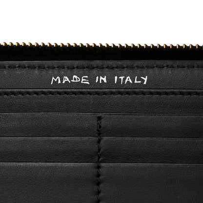 Burberry Coated Canvas Mega Check Sketchbook Doodle Zip Wallet Black 7 of 11