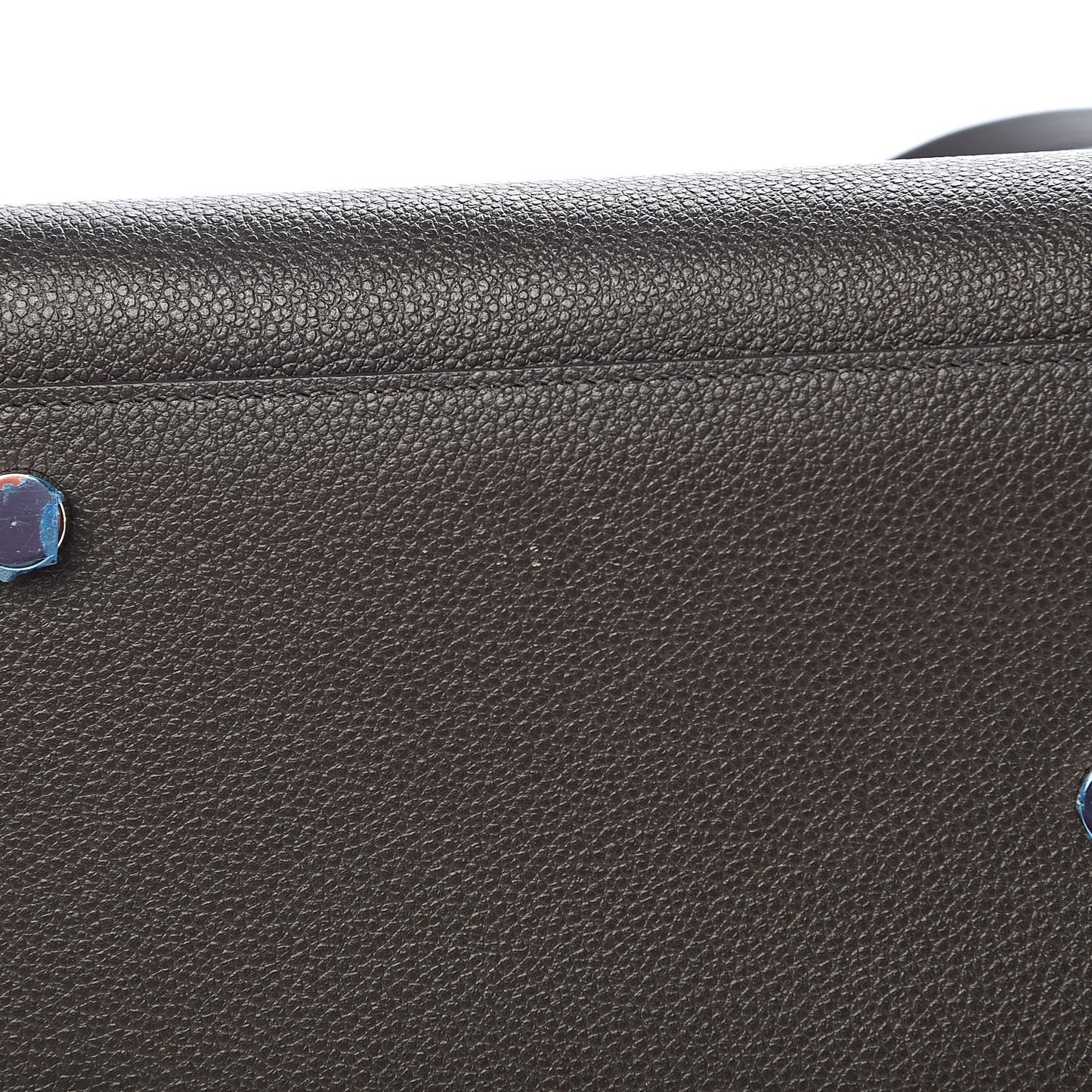 Grained Calfskin Small Sac De Jour Coal