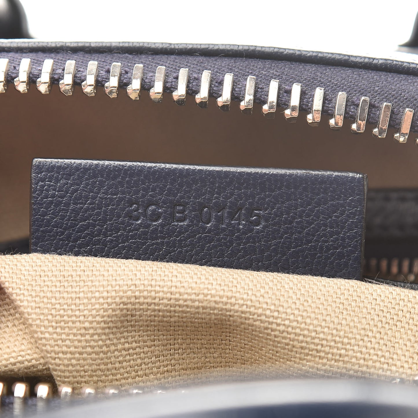Sugar Goatskin Mini Antigona Deep Blue