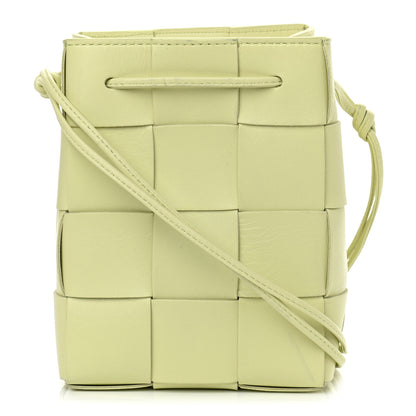 Bottega Veneta Nappa Maxi Intrecciato Cassette Bucket Bag Lemon Washed 1 of 11