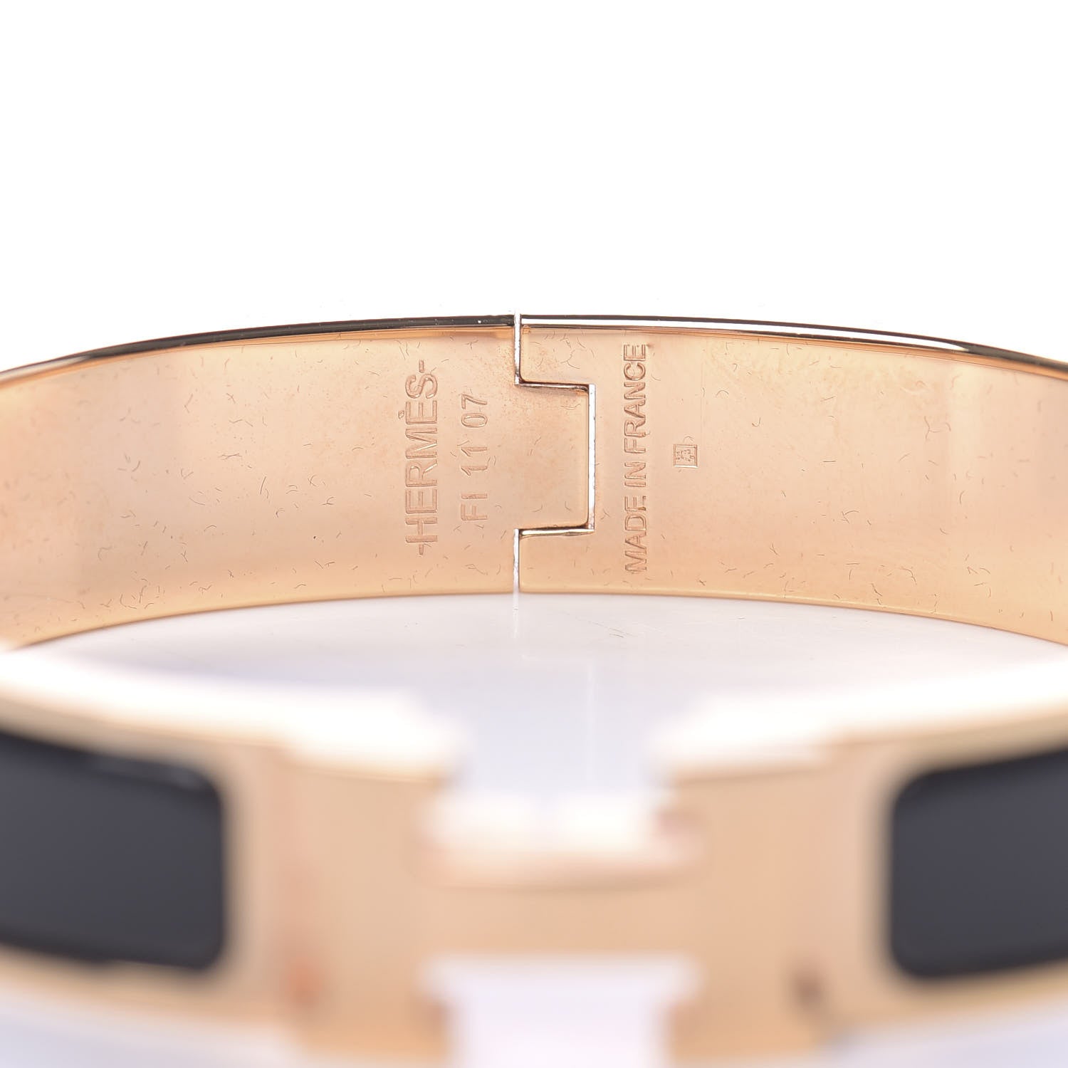 Hermes Enamel Narrow Clic Clac H Bracelet PM Black 4 of 4