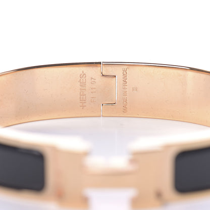 Hermes Enamel Narrow Clic Clac H Bracelet PM Black 4 of 4