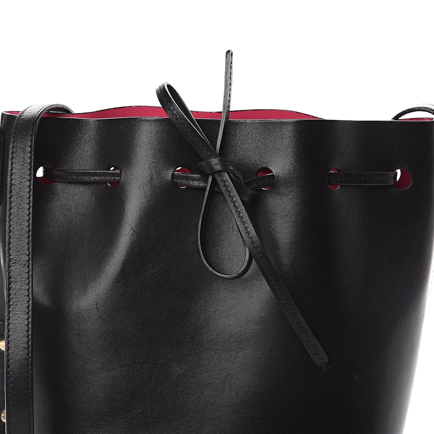 Mansur Gavriel Vegetable Tanned Calfskin Mini Bucket Bag Black 5 of 8