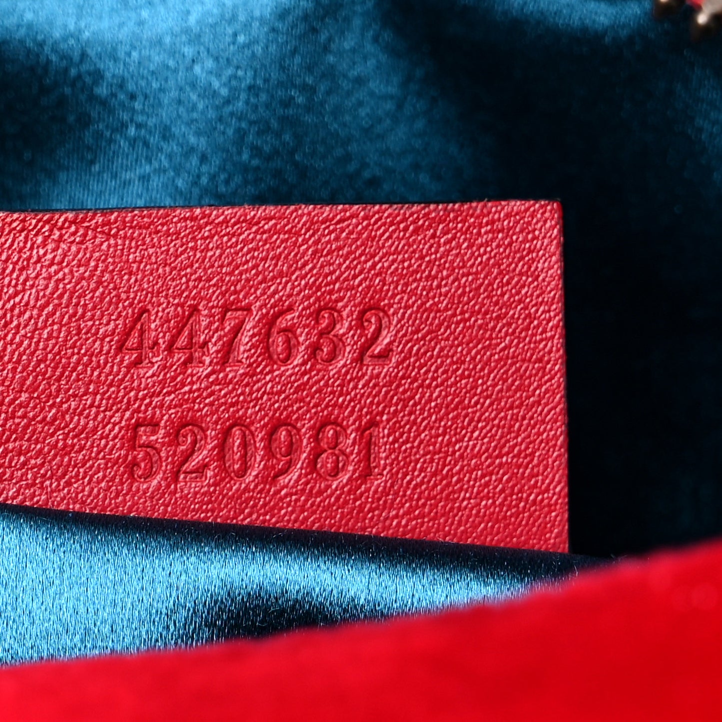 Velvet Matelasse Small GG Marmont Chain Shoulder Bag Hibiscus Red